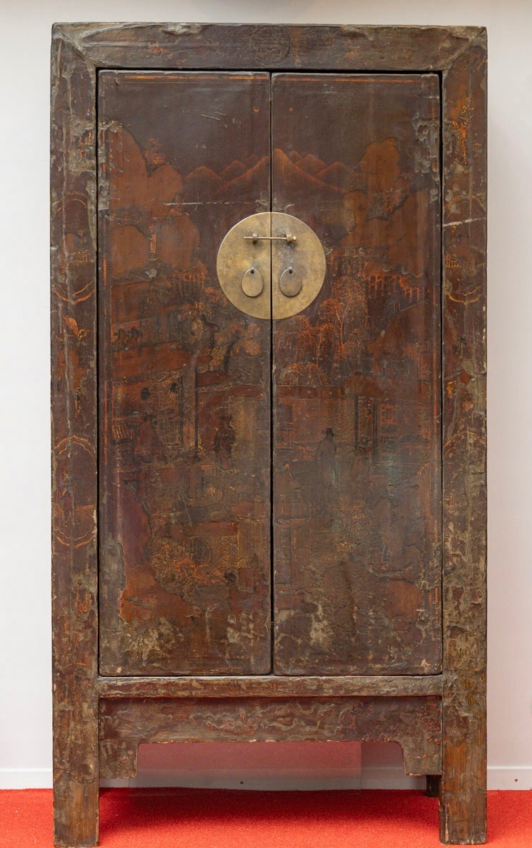 Armoire en orme polychromies d’origines du Shanxi